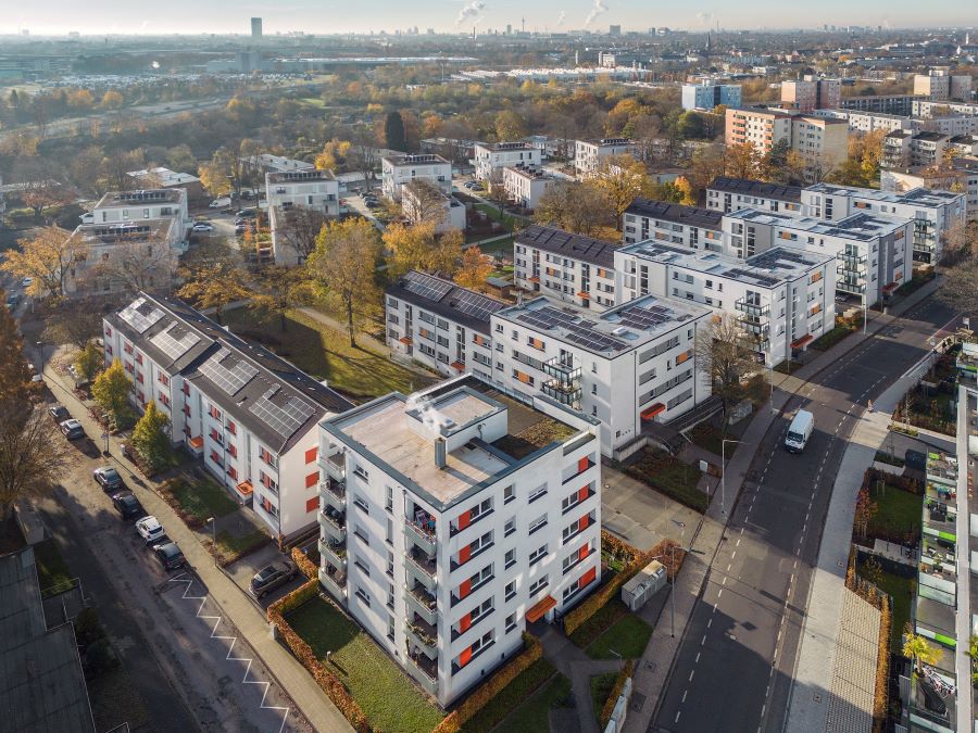 Rheinwohnungsbau erhält den Deutschen Bauherrenpreis für die Sanierung des Wohnviertels am Sermer Weg und Volkardeyer Weg.